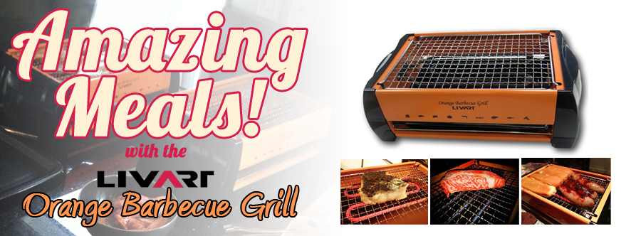 Amazing Meals with Livart Orange Barbecue Grill!